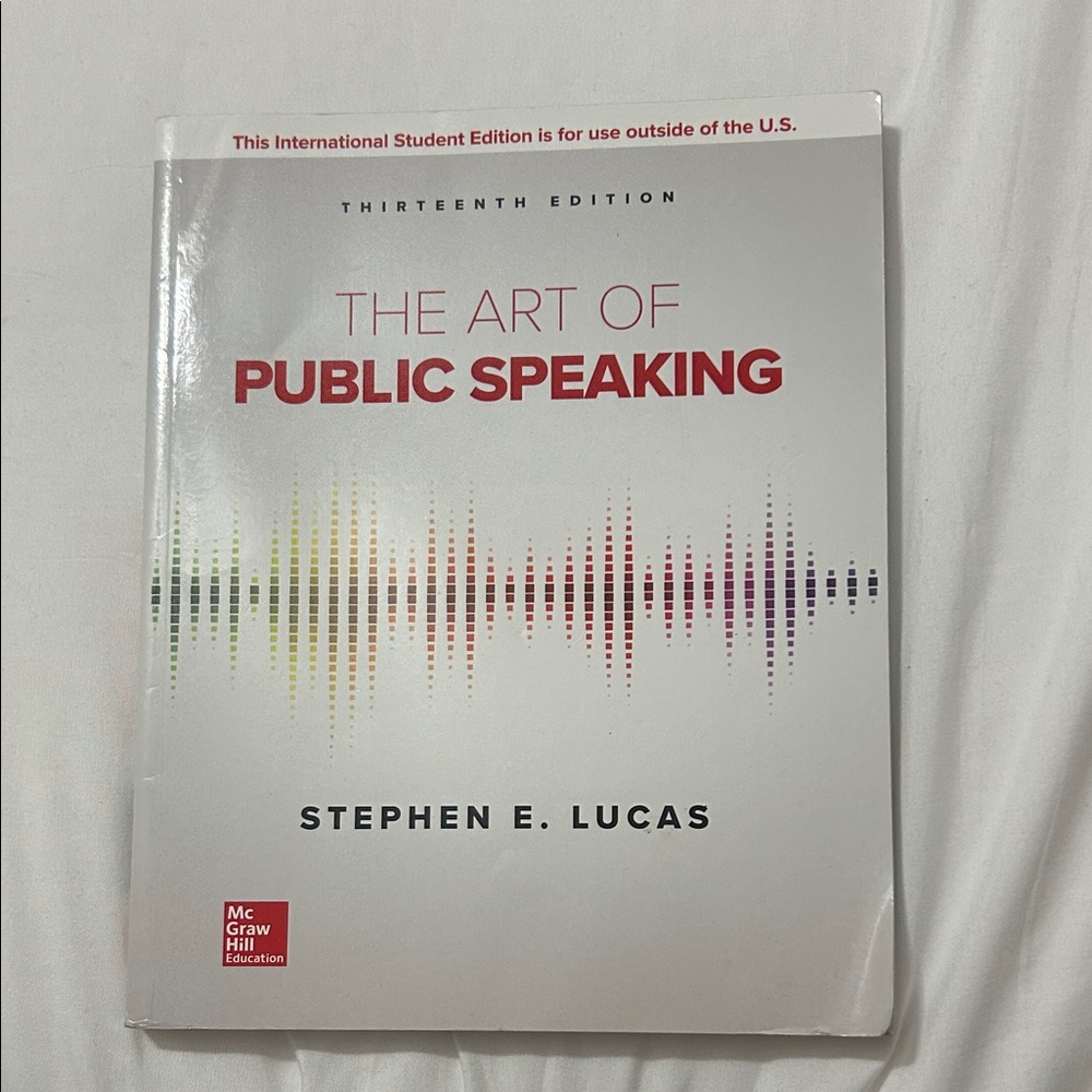 The Art of Public Speaking Book